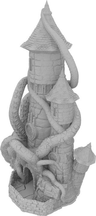 Produktbild Feldherr Fates End Würfelturm Kraken grau, 3D gedruckt, Tabletopzubehör (Kunststoff)