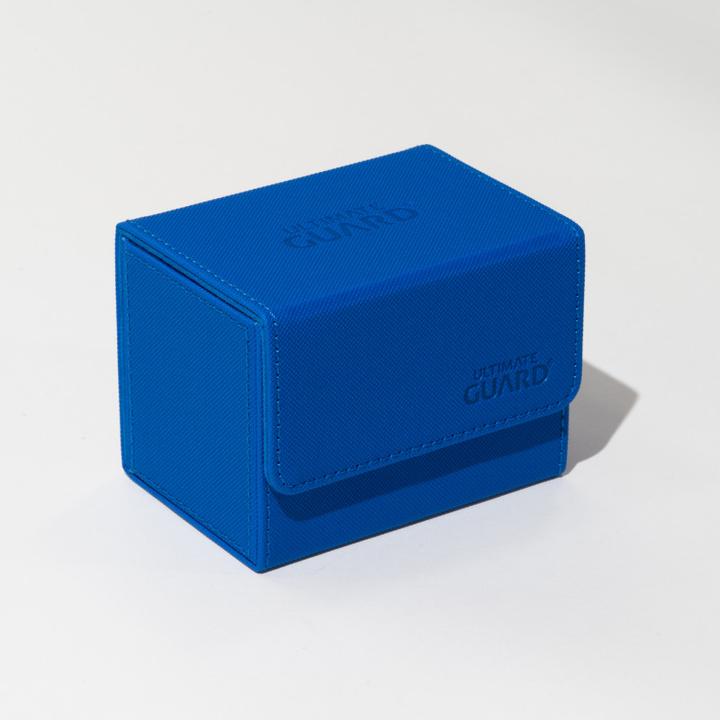 Actual product image Ultimate Guard Card Box XenoSkin Sidewinder Monocolor 80+ Blue