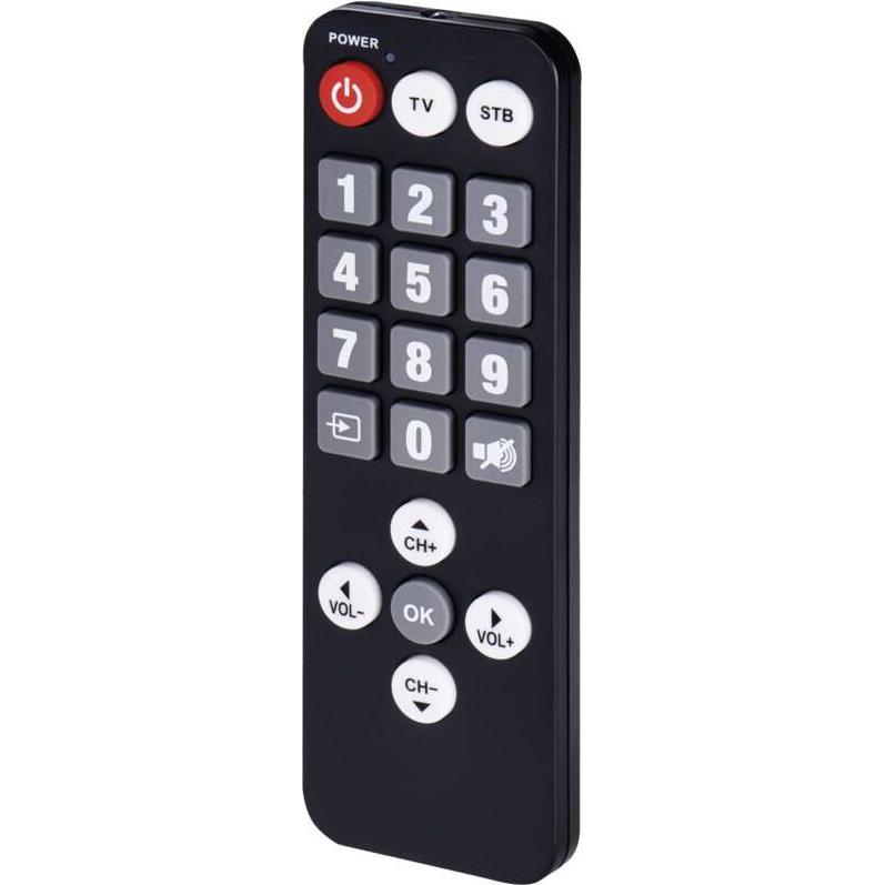 Emos Senior Fernbedienung für Receiver EM190/EM190S/EM190L (Gerätespezifische Fernbedienung), Fernbedienung