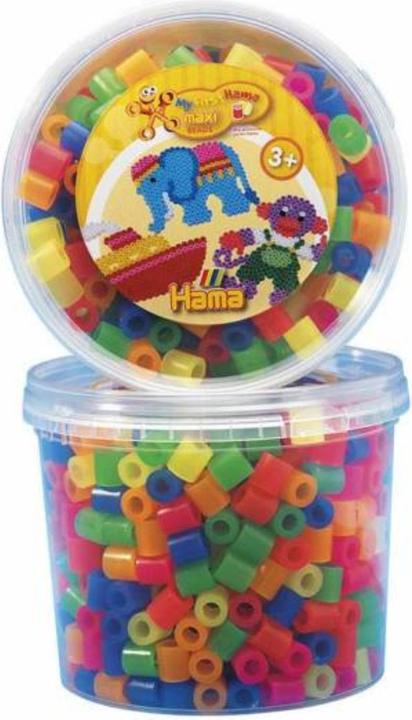 Produktbild Hama Perlen Strijkkralen Maxi in Bak - Neonmix (051), 600st.