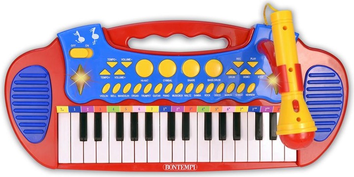Immagine prodotto Bontempi Tastiera elettronica con microfono e sgabello