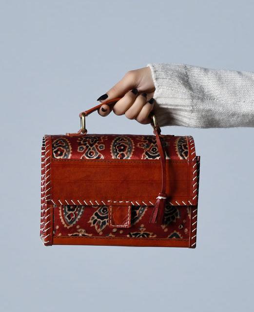 Immagine prodotto Only-Bags.Store Borsa a tracolla Ajrakh mistica marrone