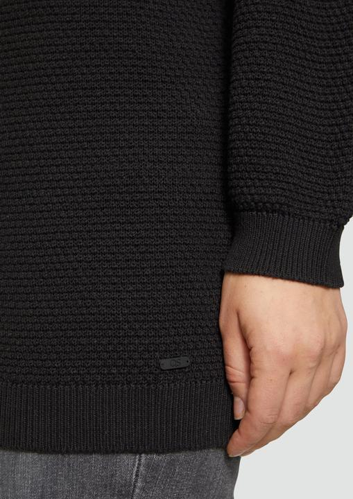 Produktbild s.Oliver Strickpullover Pullover mit Strukturmuster und V-Ausschnitt (54)