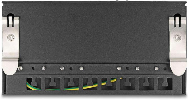 Actual product image Delock Mini Desktop Patchpanel RJ45 jack 8 port Cat.6A shielded black - for