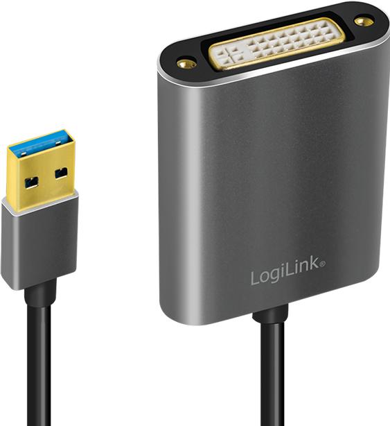 Produktbild LogiLink USB 3.0 zu (DVI, 5.10 cm)