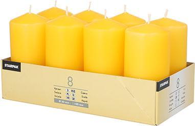 Actual product image Papstar Candles golden yellow 8pcs (8 pcs.)