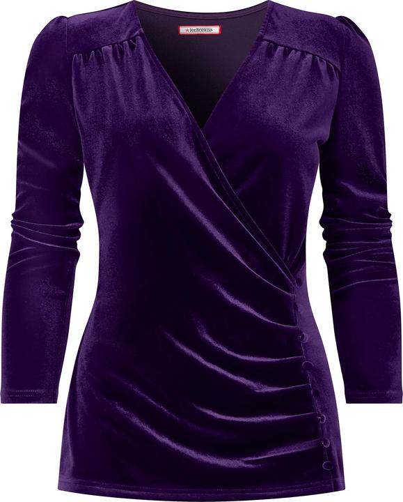 Joe Browns Velour Mock Wrap Long Sleeve Top (36)