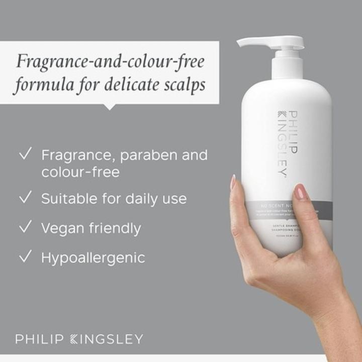 Immagine prodotto Philip Kingsley Shampoo No Scent No Color 1000 ml (1000 ml, Shampoo liquido)