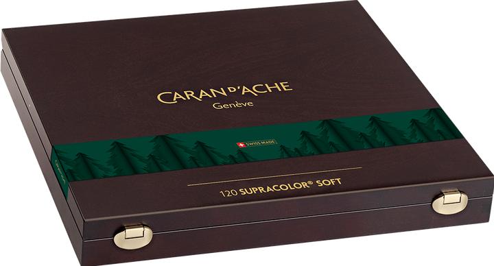 Produktbild Caran d'Ache Supracolor Aquarelle Holzkoffer (Mehrfarbig, 120 x)