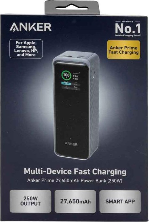 Productafbeelding Anker Prime (27650 mAh, 250 W, 99.54 Wh)