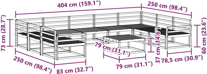 Produktbild vidaXL Outdoor-Sofagarnitur
