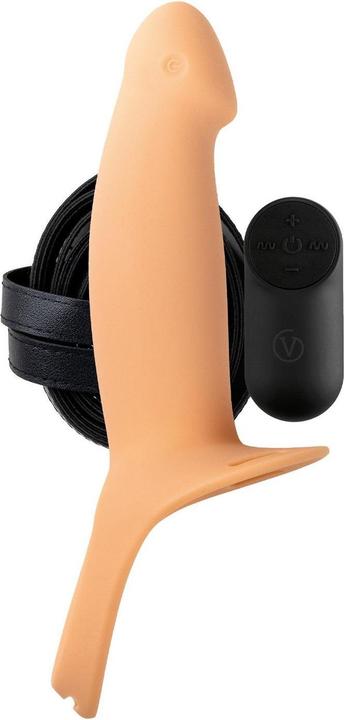 Virgite Dildos with harness brand HOLLOW HARNESS C/VIBRATION H4 SIZE L