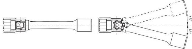 Actual product image Stahlwille Wobble extension (1/2")