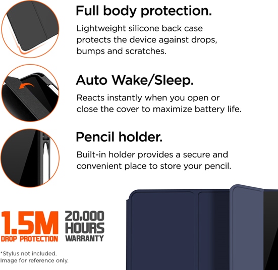 Actual product image Eiger Storm 250 Stylus Case (iPad mini 2021 (6th Gen), iPad mini 2024 (7th gen))