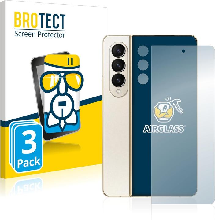 Produktbild BROTECT AirGlass Panzerglasfolie (3 Stk., Samsung Galaxy Z Fold4)