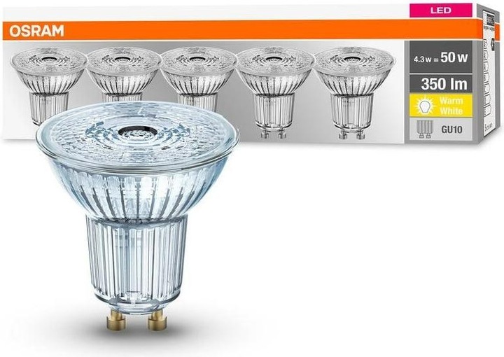 Produktbild Osram Led Base Par16 (GU10, 4.30 W, 350 lm, 5 x, F)