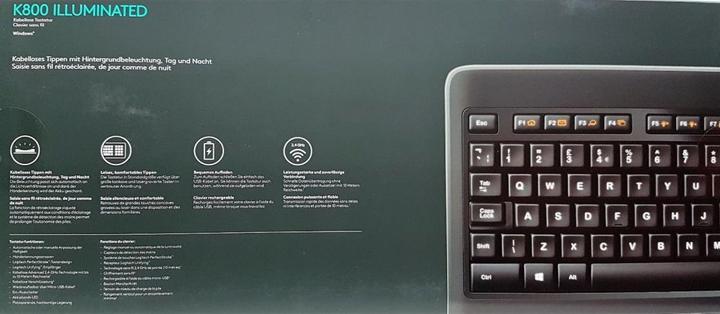 Produktbild Logitech K800 (DE, Kabellos)
