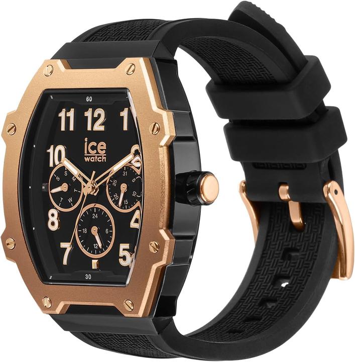 Produktbild ICE Watch Ice Boliday Schwarz Rose Gold Plastic (Analoguhr, Chronograph, 40 mm)