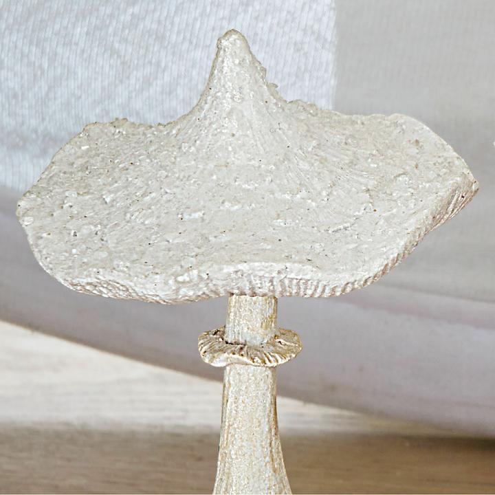 Image du produit Loberon Set de 2 champignons décoratifs Viresto blanc
