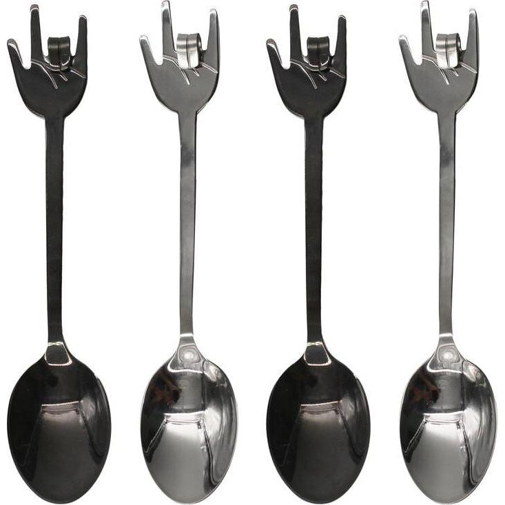 Winkee Rock Hand Spoon Set - Skeer, Besteck, Mehrfarbig