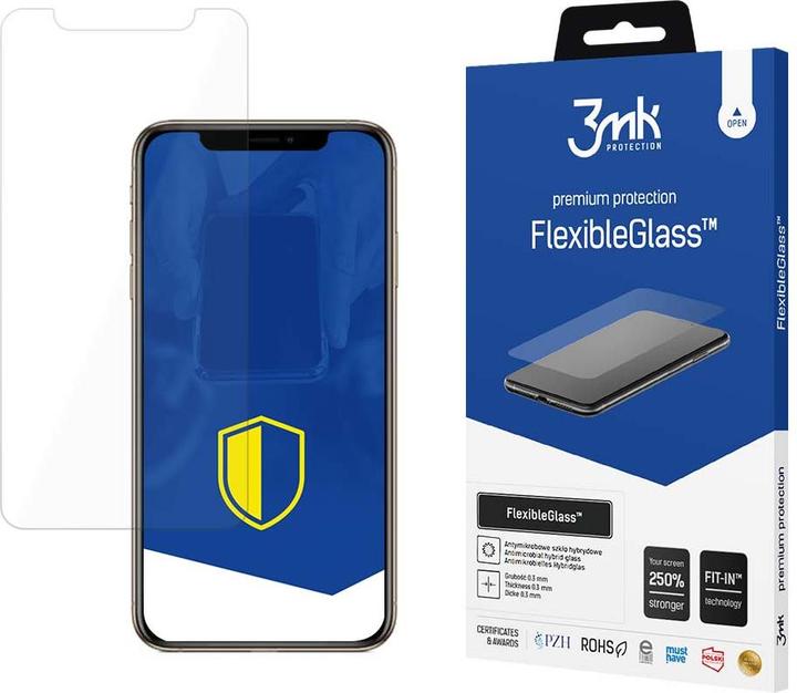 3MK hybrid glass Flexible 2.5D for iPhone Xs Max (1 Stk., Apple iPhone XS Max)