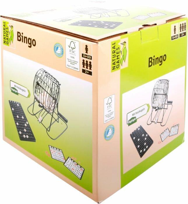 Immagine prodotto Natural games Bingo con cestino in metallo (Tedesco)