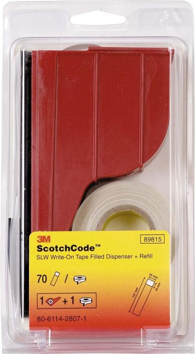 3M Kabelmarkierspender ScotchCode mit 70 Kabelmarkierern beschriftbar
