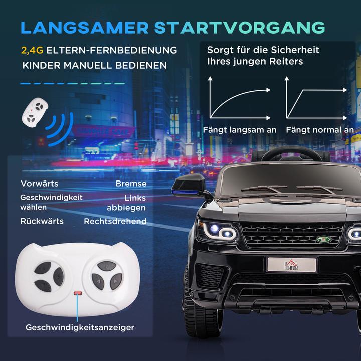Actual product image Swisshandel24 Children's electric car, 2.4 G remote control, seat belt, music, horn, headlights, up to 5 km/h, 3-5 (12 V)