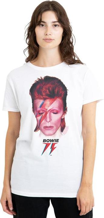 Actual product image David Bowie Unisex Adult Aladdin Sane '75 T-Shirt (L)