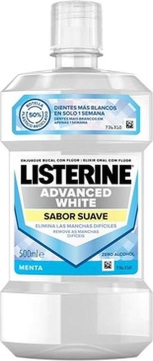 Produktbild Listerine Advanced White Mundwasser 500ml (500 ml, Mundspülung, Mundwasser)