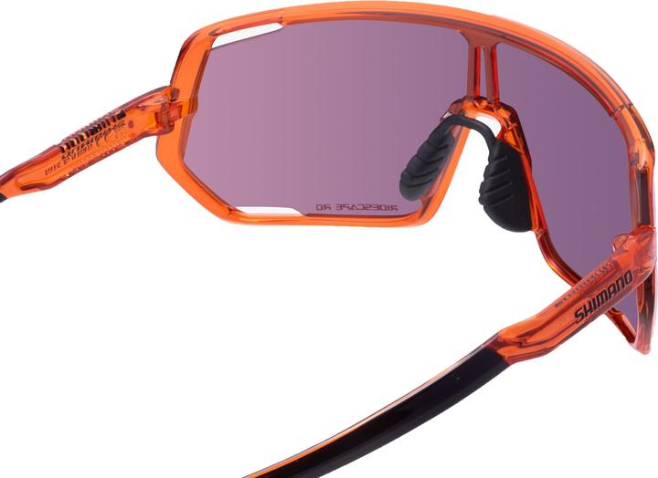 Actual product image Shimano Unisex Brille Technium BR (Mat Black, Transparent Brown, Photochromic, ridescape BR)