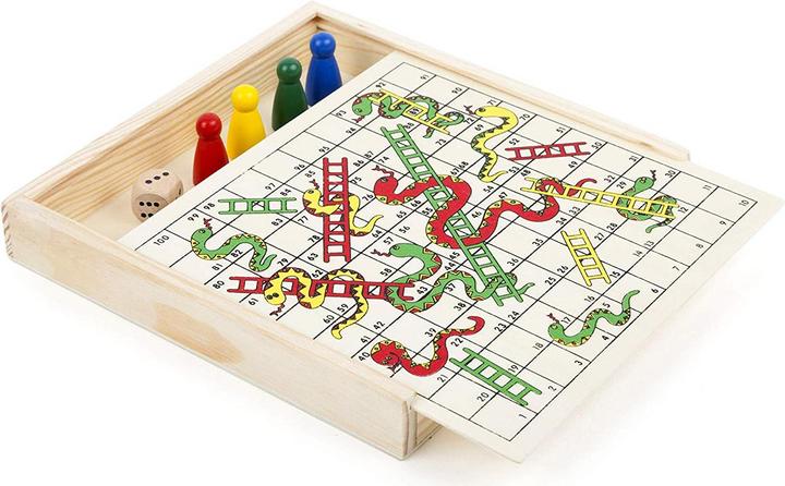 Actual product image small foot Snakes and ladders (2 Players)