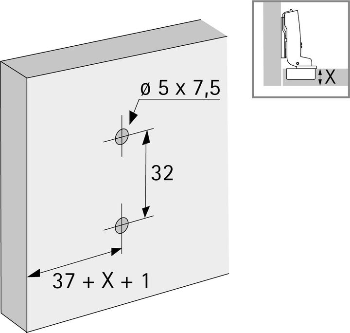 Actual product image Hettich Direct 8099 (Corner connectors, 1 pcs.)