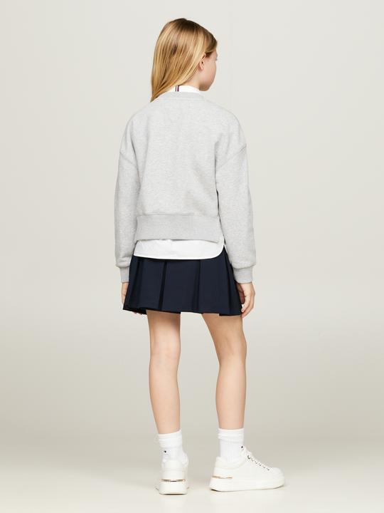 Produktbild Tommy Hilfiger Kids NY Geborduurde Sweater - Girls - Grijs - 12 jaar (152)