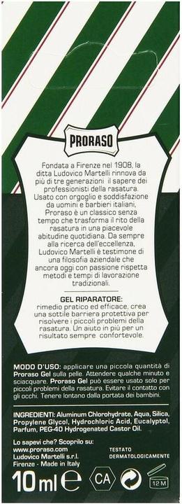 Image du produit Proraso Gel réparateur rafraîchissant (Gel après-rasage)