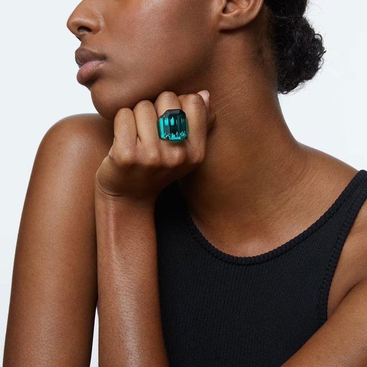 Image du produit Swarovski Lucent Cocktail Bague taille octogonale Vert (55)