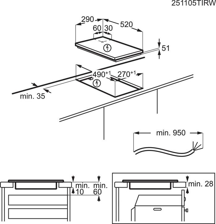 Image du produit Electrolux LIT30231C (29 cm, Table de cuisson à induction)