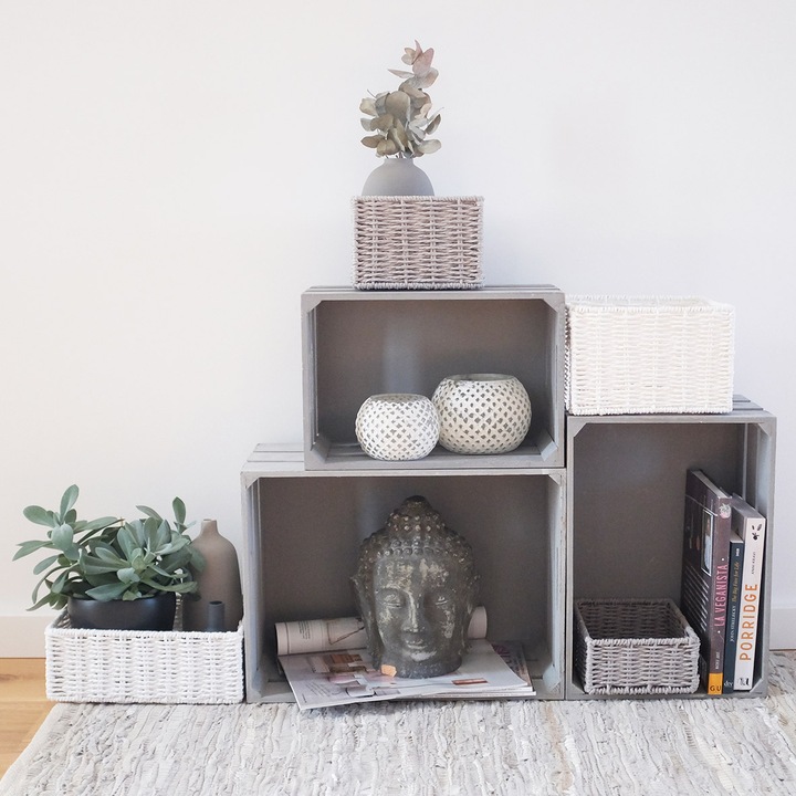 Actual product image Zeller Present Storage basket (2 x, 16 x 16 x 11 cm, 20 x 20 x 13 cm)