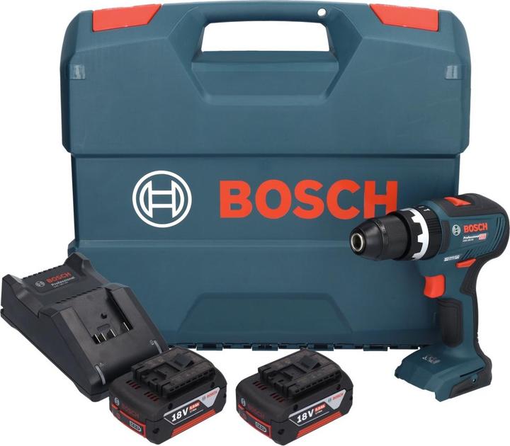 Actual product image Bosch Professional Bosch GSB 18V-55 Professional Battery Impact Drill 18 V 55 Nm Brushless + 2x Battery 5.0 Ah + (Rechargeable battery operated)