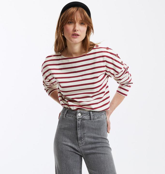 Image du produit La Redoute Collections Ringelshirt Signature AIMIE mit lockerer Schnittform (38, M)