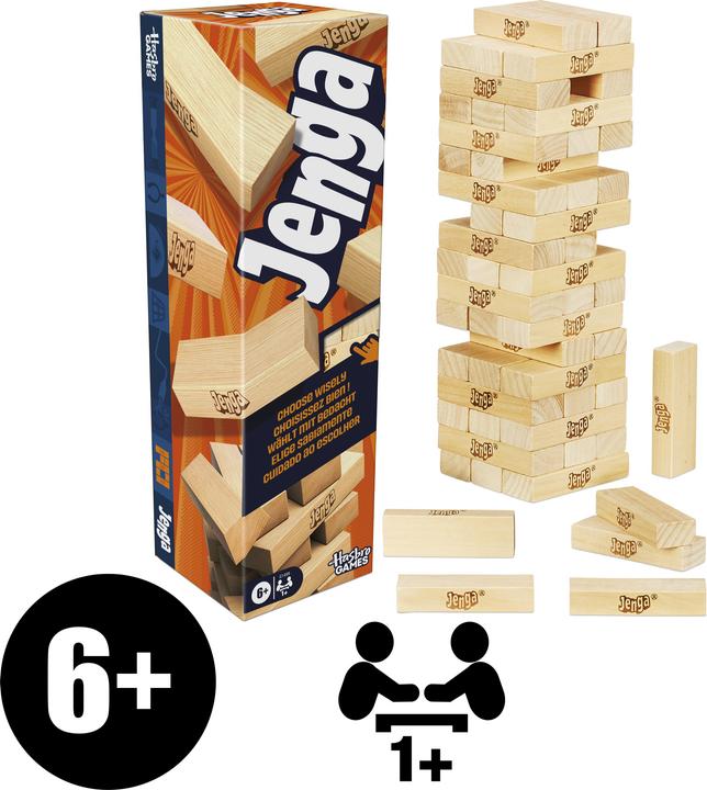 Produktbild Hasbro Gaming Jenga Refresh (Dänisch, Deutsch, Englisch, Französisch, Italienisch, Niederländisch, Norwegisch, Portugiesisch, Schwedisch, Spanisch)