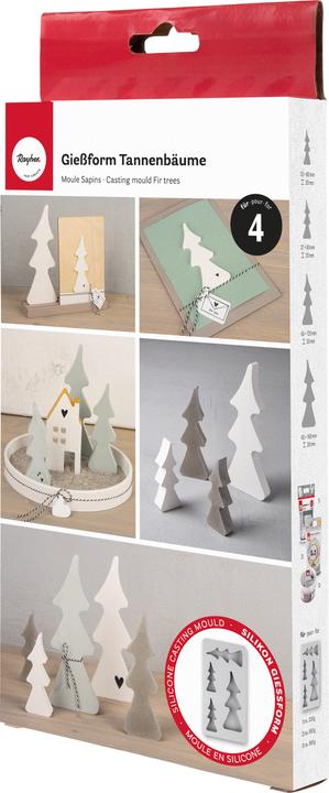 Image du produit Rayher Silikon Giessform "Tannenbäume"