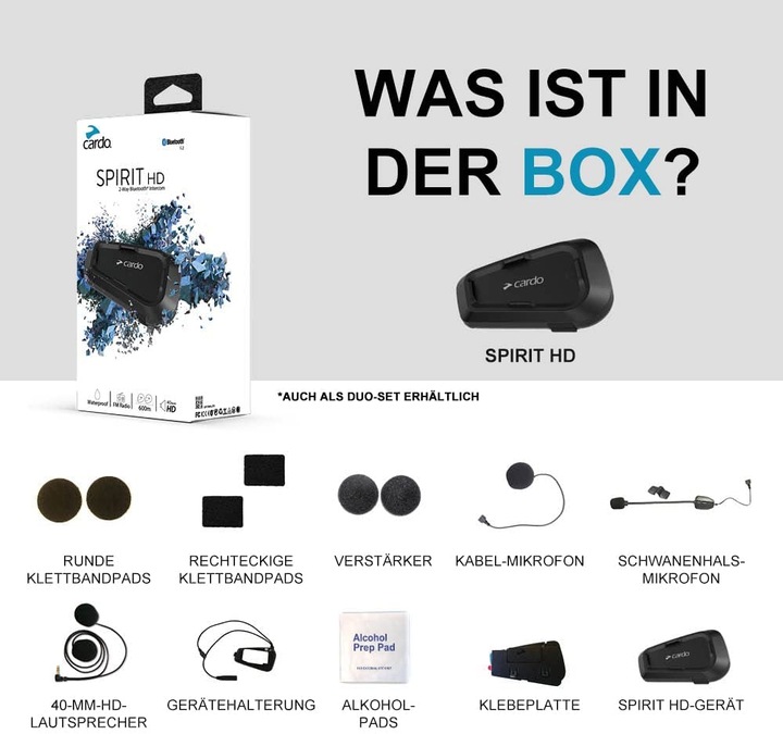 Image du produit Cardo Spirit HD Duo (Jeu de 2)