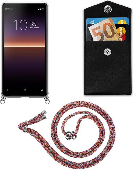 Produktbild Cadorabo TPU Handy Kette SILBER Cover