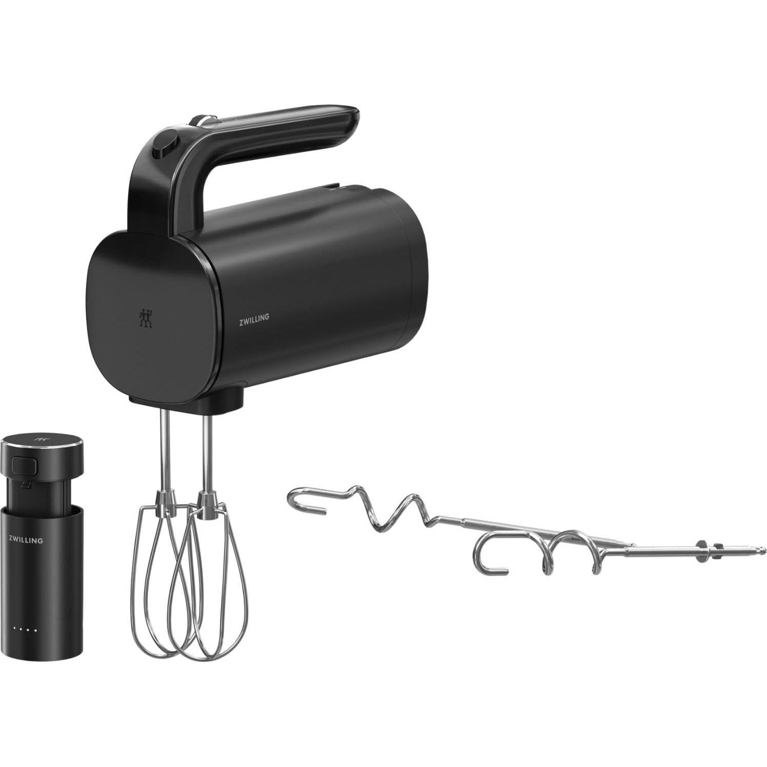 Zwilling Xtend Akku Handmixer Starter Set, Sbattitore, Nero