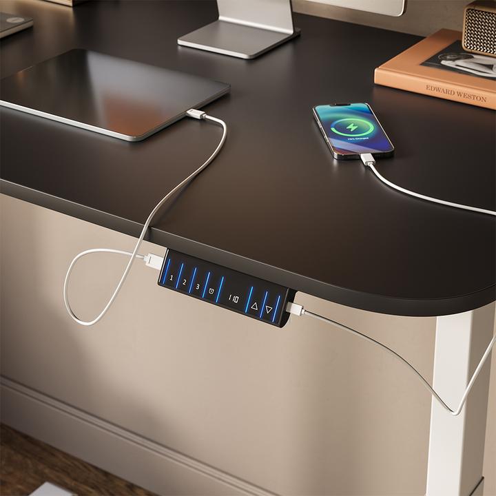 Produktbild Vicco Schreibtisch Elevate, Anthrazit/Weiss, 180 x 57.5 cm (120 x 70 x 120 cm)