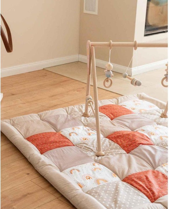 Produktbild Ullenboom Krabbeldecke Regenbogen 100 x 100 cm
