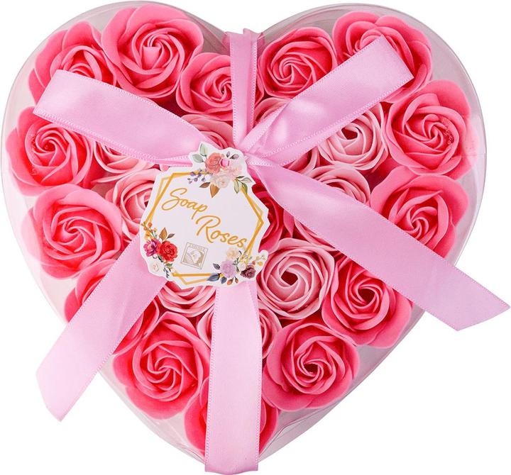 Actual product image Accentra Bath roses in heart gift box