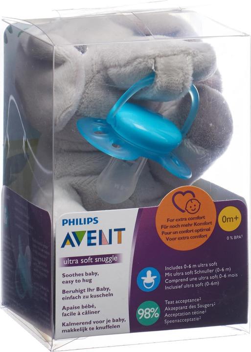 Produktbild Philips Avent Snuggle Elefant (1 x, ab Geburt)