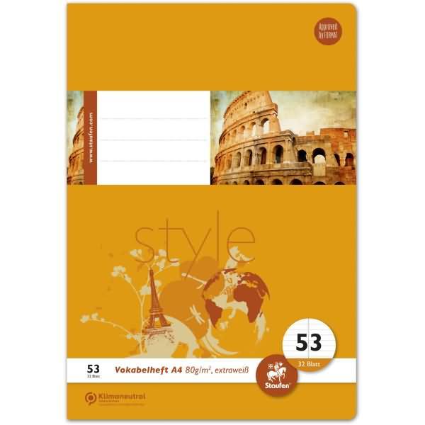 Actual product image Ursus Vocabulary book (A4, Lined, Soft cover)